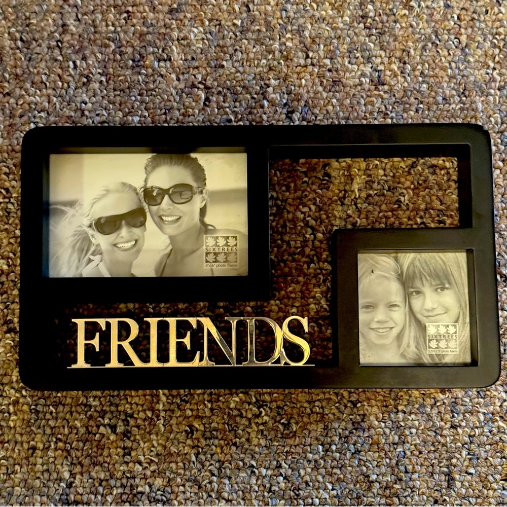Friends 4x6, 3.5 x 3.5 photo, picture frame Black
